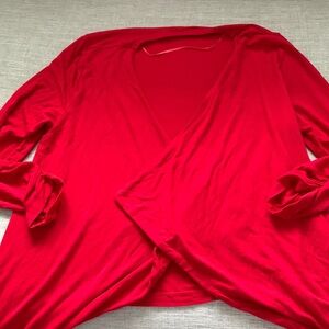 Maternity cardigan ; red; S